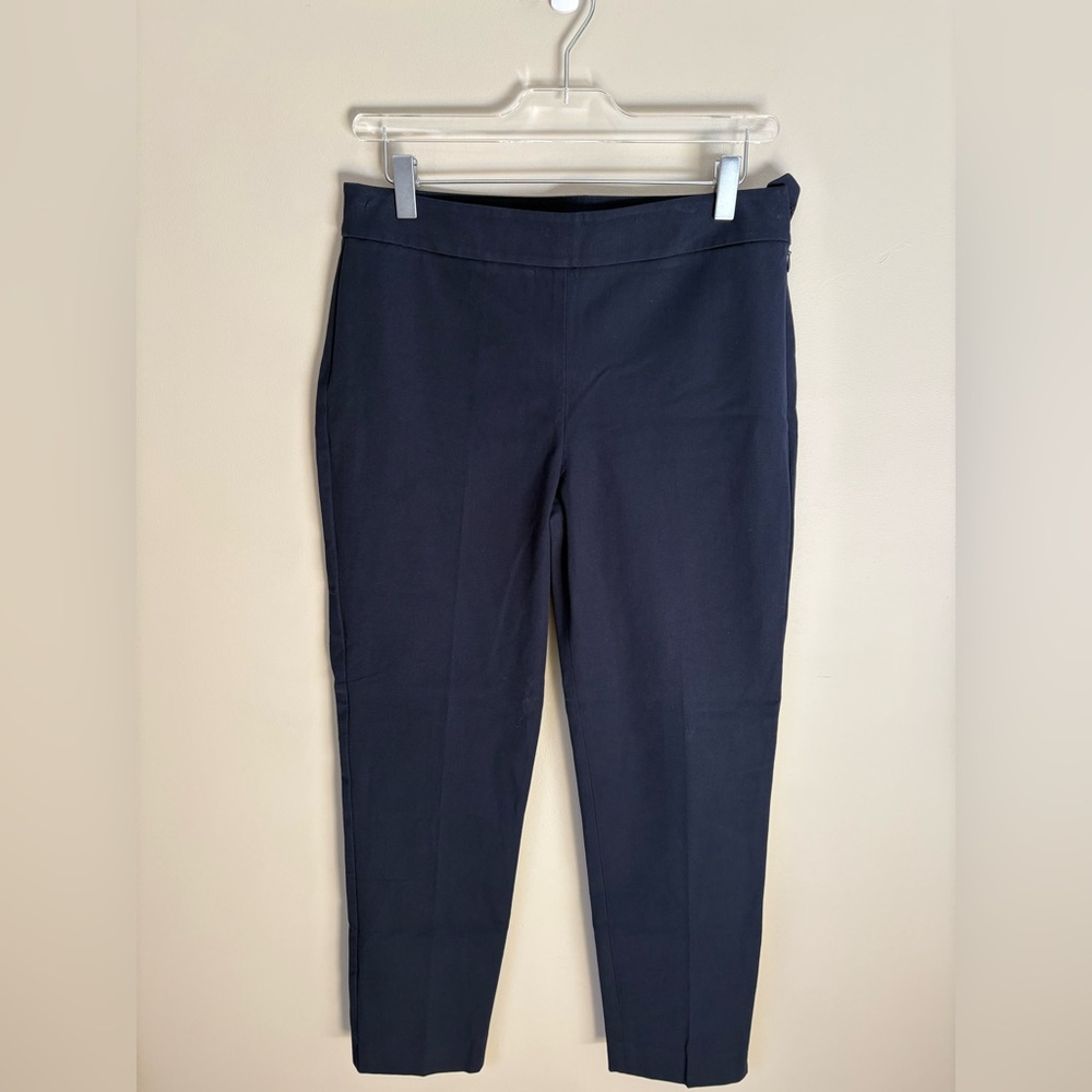 Talbots Dark Navy Ankle-Length Slim Pants